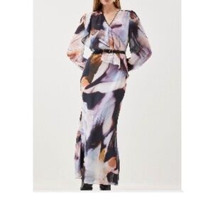 Karen Millen Draped Front Maxi Dress, US8, NWT